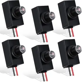 Flutesan 445056533547 6 Packs Dusk To Dawn Sensor For Outdoor Lighting 100-277v Photocell Swi