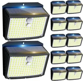 Tbd-12 Fratink 12 Packs 158 Led Ultra-bright Security Lights With 3 Modes Ip65 Waterproof 500lm