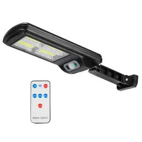 Fff-300w-gpct2628 Fresh Fab Finds Solar Motion Wall Light 120led Ip65 Remote - Black One Size