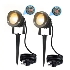 Rz0123 Fulanzaren 20w Dusk To Dawn Led Outdoor Light 120v 3000k 2000lm Warm White Spot 2 Pack