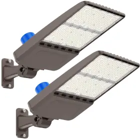 300w G Gjia ‎ Led 2pack Parking Lot Light Ul Listed 42 000lm 5000k Shoebox With Dusk