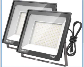 100w Garden Light 980595337999 2 Pack Led Flood Outdoor Lamp Yard Security Spotlight Fixtures