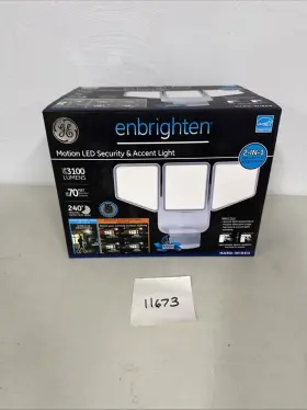 Ge 030878409391 Enbrighten 3 Head Led Motion Flood Light 3100 Lumens White Outdoor Ge 030878409391 Enbrighten 3 Head Led Motion Flood Light 3100 Lumens White Outdoor