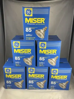 Ge 043168145091 6 Floodlight Bulb Miser 85 Watts - Outdoor Brand New