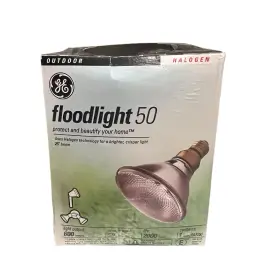 Ge 043168179799 Halogen Indoor / Outdoor Floodlight 50w Par 38 600 Lumens