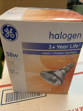 Ge 043168407328 Lighting 38w Par38 Indoor Outdoor Halogen Spotlight 2 Pack 520 Lumens