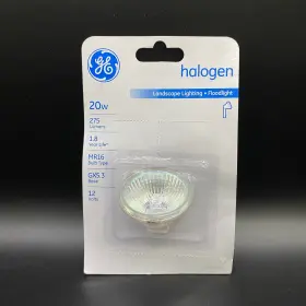 Mr16 Ge 043168467407 Halogen 20w Clear Landscape Lighting Floodlight Bulb - Free Shipping