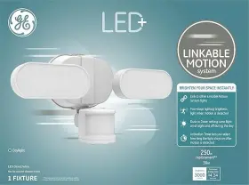 93100291 Ge 043168502221 Lighting Led Linkable Outdoor Flood Light Fixture With Motion Sensor