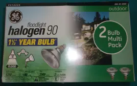 085-02-0066 Ge Halogen Floodlights 90 Watts Par 38 Pack Of 2 New Old Stock Flood Outdoor