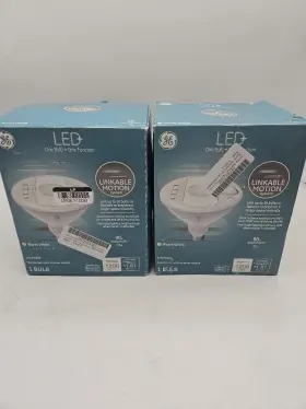 52626 Ge Led Motion Sensor Light Bulbs 15w Par38 Warm White 2 Pack