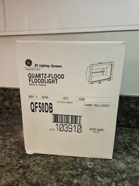 Qf50db Ge 662051039103 Lighting Systems Quartz-flood Floodlight Nos 500w Lamp Included
