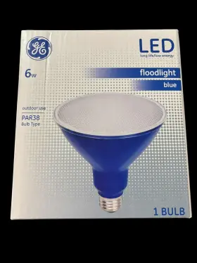 93100882 Ge Led Floodlight Bulb Blue 1 Pk E Par 38 E26 Medium
