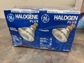 Wbp006976 Ge - General Electric Plgn382a6 Halogen Floodlight 90 Watt 25 Plus Indoor/outdoor 2-pack