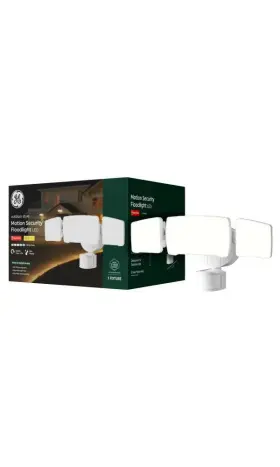 94711658 Ge Household Lighting Security 3 Head Hard Wired Motion Sensing Light Fixture