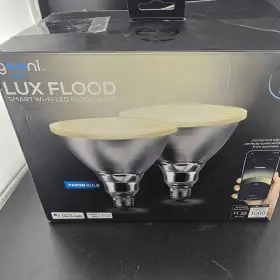 Geeni 194383002062 Lux Flood Smart Wi-fi Led 2pack Floodlights Outdoor 2700k-6500k Dimmable