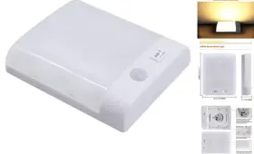 Gssd-sr01 Genesis Lighting Co. Ltd Square Rv Motion Sensor Light - 4w Single Dome With 3400k Warm White