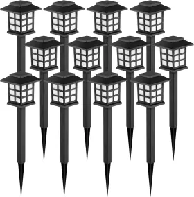 6973 Gigalumi Solar Outdoor Lights 12 Pack Led Warm White