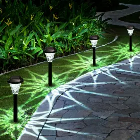 8726 Gigalumi 12 Pack Solar Lights Outdoor Waterproof Cold White