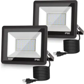 A-gk-fl00201us-2-n Gk Lighting Lohas Flood Lights Outdoor 50w Dusk To Dawn Floodlight Ip66 Waterproof Plug In