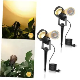 A-sd-002-01abl-2 Gk Lighting Lohas Landscape Spot Lights Outdoor 10w Dusk To Dawn Sensor 2 Pack Soft White