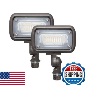 B08dnbjmr6 Gkoled Outdoor Security Floodlight 15w Led 1370 Lumens Waterproof 120-277v Warm