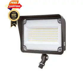Gkofdg17150w120v50kdp0knb77 Gkoled 150w Led Flood Lights Outdoor Dusk To Dawn 1 Pack Dark Bronze
