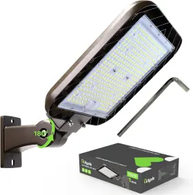 Glitgate 445036149195 150w Parking Lot Light 22500lm 5000k Adjustable Arm Mount Led Street Li