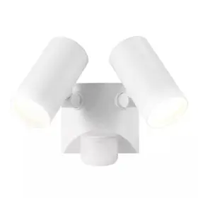 Globe Electric 313028931905 180-degree 22w Twin Head White Wired Motion Activated Diecast Architectural Secu