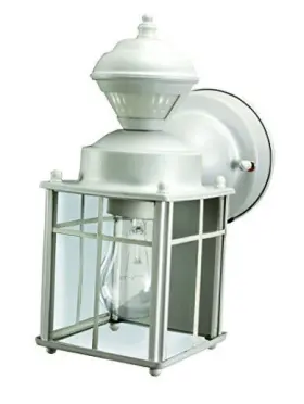 Hz-4132-mw Globe Electric Jen-2288 Heath Zenith Heathco White Bayside Mission Style Motion Activated