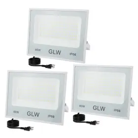 B0814x4nky Glw Led Flood Lights 60w 3 Pack 6000lm Super Bright Floodlight Ip66 Waterproof