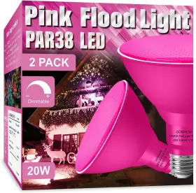Gonhom 313050139102 Par38 Flood Lights Outdoor Dimmable Led Light Bulbs 20w Equivalent