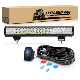 Auto-608 Gooacc 20 Inch 126w 11340lm Led Light Bar Spot Flood Combo Boat Lighting Off
