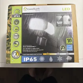 Ip65 Good Earth 755284020755 Lighting Led 700 Lumens Security Light Activated 180 Degrees