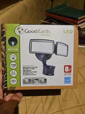 804008 Good Earth Lighting Led Motion Activated Security Light 2100 Lumens