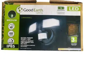 Good Earth Lighting 755284018929 Led Motion Activated Battery-operated Security Flood Light Good Earth Lighting 755284018929 Led Motion Activated Battery-operated Security Flood Light