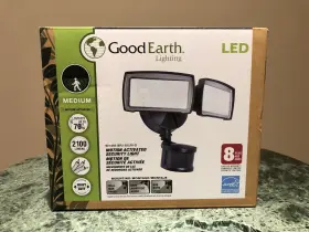 Se1097-bp2-02lf0-g Good Earth New In Box 2100 Lumens Led Motion Activated Security Light Agd Bronze