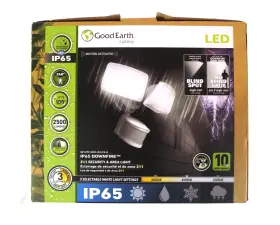 Se1292-wh3-02lf0-g Good Earth Ip65 Donwfire Motion Sensor Led Security Flood Lights New Open Box