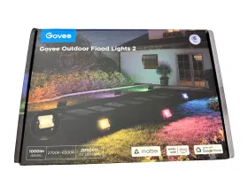 H7058 Govee Outdoor Smart Flood Lights 2 Rgbicww Warm And Cold White 6 Pack