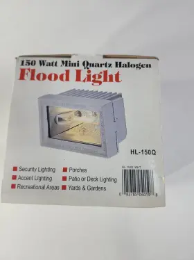 Grandrich 082785040198 Lighting Hl-150q 150w Mini Quartz Halogen Floodlight Gray New