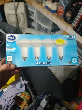 Great Value 078742355610 65 Watt Light Bulbs Resssed Lights Daylight 5000k 700 Lumens Dimmable - Led