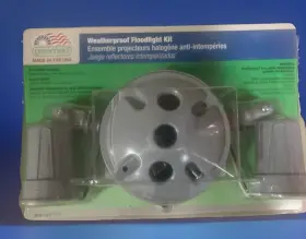Kf3rbp Greenfield Weatherproof 2 Floodlight Kit Box Cover Gray New