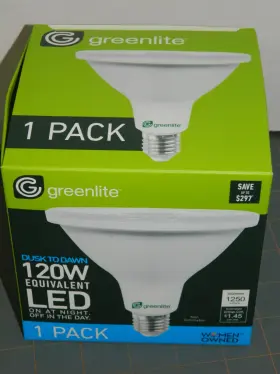 Greenlite 635279681546 12w 120w Led Flood Light Bulb Dusk To Dawn Indoor Outdoor Free Ship