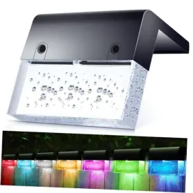Guangyin 735881012087 Solar Fence Lights 2 Lighting Modes Step Outdoor Acrylic 4 Pack