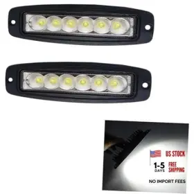 Guangzhou Qituo Kt-4118-b-flood-2 7 Inch Flush Mount Bumper Off Road Lights Led Flood Light 2 Pcs Beam