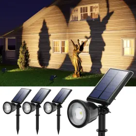 Gv0519 Gvshine 4 Pack Solar Powered Led Spotlights Outdoor Waterproof Ultra Bright Sunset Sp
