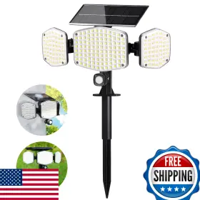 B0995rh1pg Haaray Solar Motion Lights Outdoor Stake 208 Led 270 Illumination Security Lamp