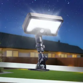 Ccp0110 Haaray Clip On Solar Light Outdoor Motion Sensor Security Usb Black