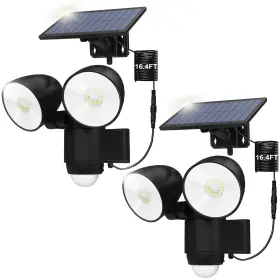 Jy2423 Haaray Solar Security Lights Motion Sensor Outdoor With 16.4ft Cable Adjust