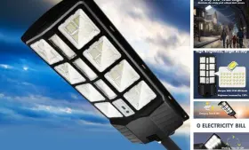 Haixingyuanyujiaoyukejiyouxiangongsi 752859099703 Solar Street Light Outdoor 1200w Powered Parking Lot With Motion