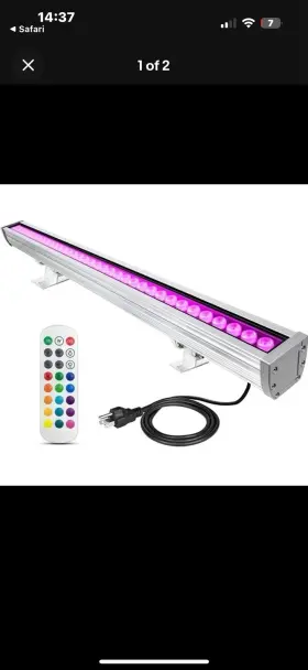 910-561-9797 Hakkagrow Led Wall Washer Light With Rf Remote 144w Rgbw 5000k Landscape Linear